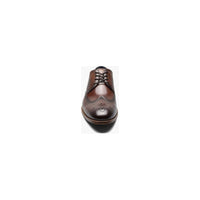 Stacy Adams Brayden Wingtip Oxford Shoes Smooth Leather Brown 25635-200