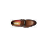 Stacy Adams Kaylor Moc Toe Bit Slip On Leather Dress Shoes Cognac 25572-221