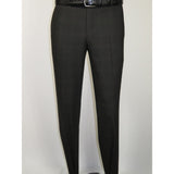 Men Suit BERLUSCONI Turkey Italian Wool 180's Single Breasted 623-01 Black Plaid
