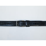 Men's Belt By PICCODER Turkey Genuine Leather Embossed Crocodile 8100 Navy