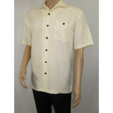 Men's Short Sleeves Summer Shirt by Indygo Smith Soft Rayon Blend 828-62 Cream