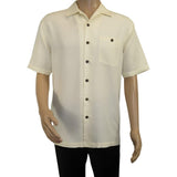 Men's Short Sleeves Summer Shirt by Indygo Smith Soft Rayon Blend 828-62 Cream