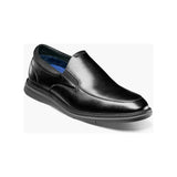 Nunn Bush Chase Moc Toe Slip On Walking Shoes Black 85092-001