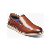 Nunn Bush Chase Moc Toe Slip On Walking Shoes Cognac Multi 85092-229