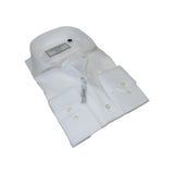 Men's Shirt Charles TYRWHITT 100% Cotton Cut-away Collar CHT-24 White Corded