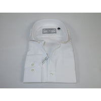 Men's Shirt Charles TYRWHITT 100% Cotton Cut-away Collar CHT-24 White Corded