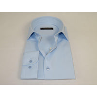 Men's Dress Shirt ENZO PARK Turkey Soft Cotton Wrinkle Resistant Enzo2 Blue