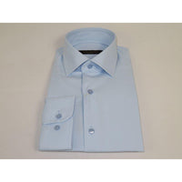 Men's Dress Shirt ENZO PARK Turkey Soft Cotton Wrinkle Resistant Enzo2 Blue