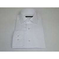 Men's Dress Shirt ENZO PARK Turkey Soft Cotton Wrinkle Resistant Enzo1 White