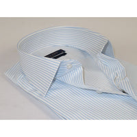 Men's Shirt ENZO PARK Turkey Soft Cotton Wrinkle Resistant Enzo6 Blue Stripe