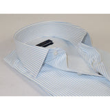 Men's Shirt ENZO PARK Turkey Soft Cotton Wrinkle Resistant Enzo6 Blue Stripe