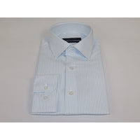 Men's Shirt ENZO PARK Turkey Soft Cotton Wrinkle Resistant Enzo6 Blue Stripe