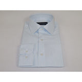 Men's Shirt ENZO PARK Turkey Soft Cotton Wrinkle Resistant Enzo6 Blue Stripe