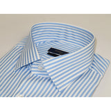 Men's Shirt ENZO PARK Turkey Soft Cotton Wrinkle Resistant Enzo9 Blue Stripe