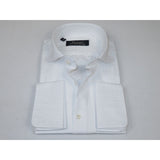 Men's Shirt FAMOZO Turkey 100% Cotton Cut-away Collar French Cuffs FA4 White