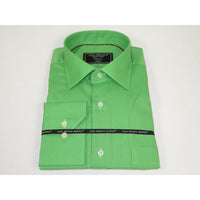 Men's Dress Shirt GIAN FRANCO RUFFINI Turkey 100% Cotton GFR-1 Green