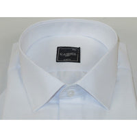 Men's Shirt CASILA Turkey Cotton Blend Short Sleeves 502020-05 White Textured