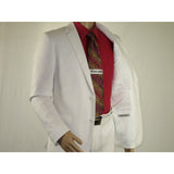 Adolfo Men's Linen Suit summer suit Breathable and comfortable C500 White - J.Valintin Men's Wear Legend - 8892