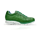 Belvedere Magnus Sneaker Shoes Ostrich Patchwork Emerald E21 - J.Valintin Men's Wear Legend - E21 Magnus Emerald - 9