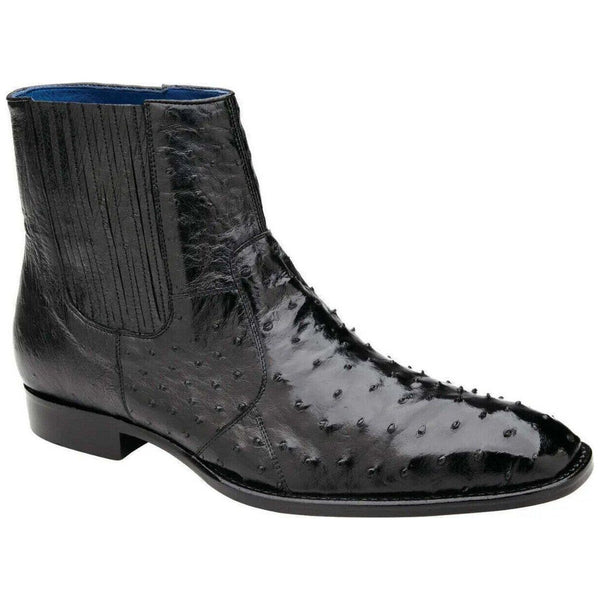 Belvedere Men's Genuine Ostrich Quill Chelsea Boot Roger Black R55 - J.Valintin Men's Wear Legend - Roger Black R55_10