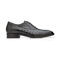 Belvedere Men's Orlando Dress Formal Shoes Genuine Ostrich Quill Black D01 - J.Valintin Men's Wear Legend - D01 Orlando Black_9