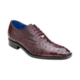 Belvedere Men's Orlando Dress Shoes Genuine Ostrich Quill Dark Burgundy D01 - J.Valintin Men's Wear Legend - D01 Orlando Burgundy_9