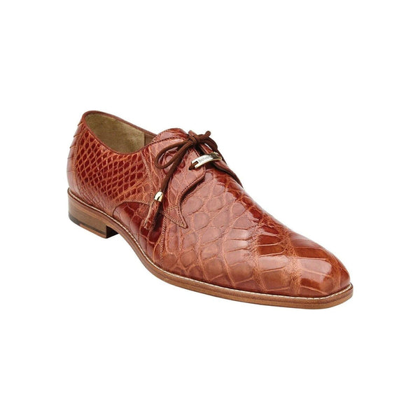 Belvedere Men's Shoes Lago Genuine Alligator Plain Toe Tassel Cognac 14010 - J.Valintin Men's Wear Legend - 14010 Lago Cognac_10