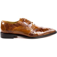 Belvedere Shoes Nino Antique Camel Genuine Ostrich Soft Leather Eel Leg 0B4 - J.Valintin Men's Wear Legend - 0B4 Nino Camel_9