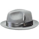 Bruno Capelo Hat Australian Wool Crushable Fedora Giovani UN130 Gft.Gray - J.Valintin Men's Wear Legend - UN130 - Gft Gray - S