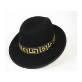 Bruno Capelo Hat Australian Wool Fedora Princeton Elite 2 - Tone PRE501 Black Gold - J.Valintin Men's Wear Legend - PRE501 - Blk/Gold - S