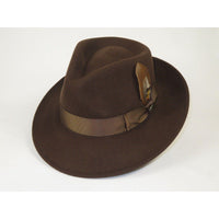 Bruno Capelo Hat Australian Wool Fedora Teardrop Crushable Bel Air BL594 Brown - J.Valintin Men's Wear Legend - BL594 - Brown - S