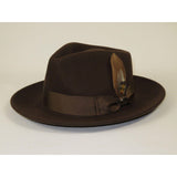 Bruno Capelo Hat Australian Wool Fedora Teardrop Crushable Bel Air BL594 Brown - J.Valintin Men's Wear Legend - BL594 - Brown - S