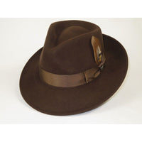 Bruno Capelo Hat Australian Wool Fedora Teardrop Crushable Bel Air BL594 Brown - J.Valintin Men's Wear Legend - BL594 - Brown - S