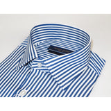 Men's Shirt ENZO PARK Turkey Soft Cotton Wrinkle Resistant Enzo8 Navy Stripe