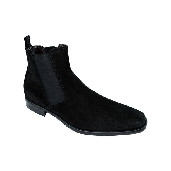 Giovacchini By Belvedere Italian Chelsea Boot Suede Leather Milano Black - J.Valintin Men's Wear Legend - Milano Black - 9