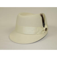 Men's LEGIONNAIRE Codet Cap Wool Felt Hat Telescope Crown LG101 Ivory