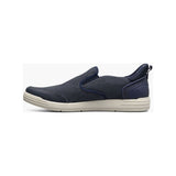 Nunn Bush KORE City Walk EZ Canvas Moc Toe Slip On Shoes Blue Denim 85119-462