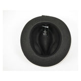 Men's Bently Semi Crushable Fedora Pinch Front Briad Hat Leonardo LE231 Black