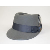 Men's LEGIONNAIRE Codet Cap Wool Felt Hat Telescope Crown LG103 Gray