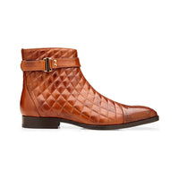 Belvedere Libero Genuine Ostrich Leg and Quilted Leather Boots R80 Almond