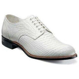 Madison Stacy Adams Mens Shoes Anaconda Leather White 00055 - 100 - J.Valintin Men's Wear Legend - 00055_100_7