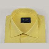 Men 100% Cotton Oxford Shirt Manschett by Quesste Turkey Slim Fit 4029 - 11 Yellow - J.Valintin Men's Wear Legend - 96859