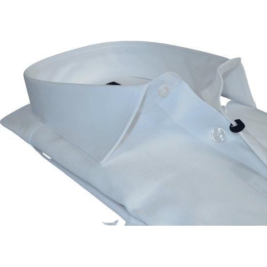 Men 100% Cotton Shirt Manschett Quesste Turkey Slim Fit 6040 - 01 White Pin dot - J.Valintin Men's Wear Legend - 96900