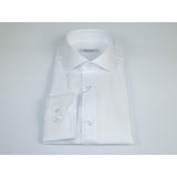 Men 100% Italian Cotton Shirt Non Iron SORRENTO Turkey Cutaway Collar 2744 White - J.Valintin Men's Wear Legend - 98726