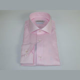 Men 100% Italian Cotton Shirt Non Iron SORRENTO Turkey Spread Collar 4470 Pink - J.Valintin Men's Wear Legend - 98722