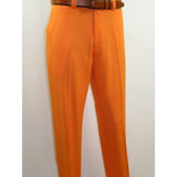 Men 2pc Walking Leisure Suit Short Sleeves DREAMS Checker 282 - 18 Orange - J.Valintin Men's Wear Legend - 282 - 18 Orange - M