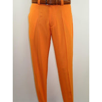 Men 2pc Walking Leisure Suit Short Sleeves DREAMS Checker 282 - 18 Orange - J.Valintin Men's Wear Legend - 282 - 18 Orange - M