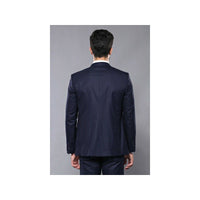 Men 3pc European Vested Suit WESSI J.VALINTIN Extra Slim Fit JV23 Navy Striped - J.Valintin Men's Wear Legend - 16817