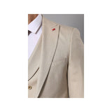 Men 3pc Shawl Model Vested Suit WESSI J.VALINTIN Extra Slim JV11 Tan TURKEY USA - J.Valintin Men's Wear Legend - 16594