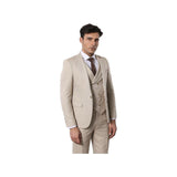 Men 3pc Shawl Model Vested Suit WESSI J.VALINTIN Extra Slim JV11 Tan TURKEY USA - J.Valintin Men's Wear Legend - 16594